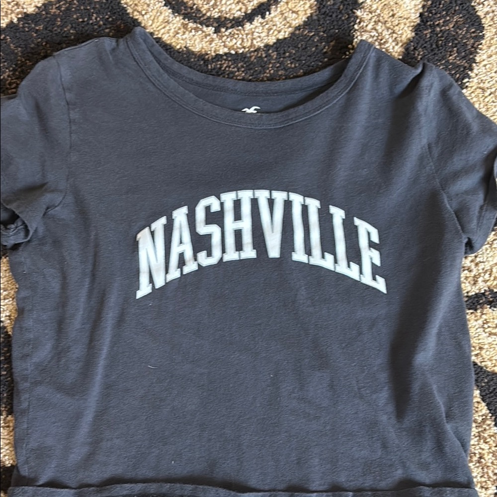 Hollister Gray Crop Top Casual Style